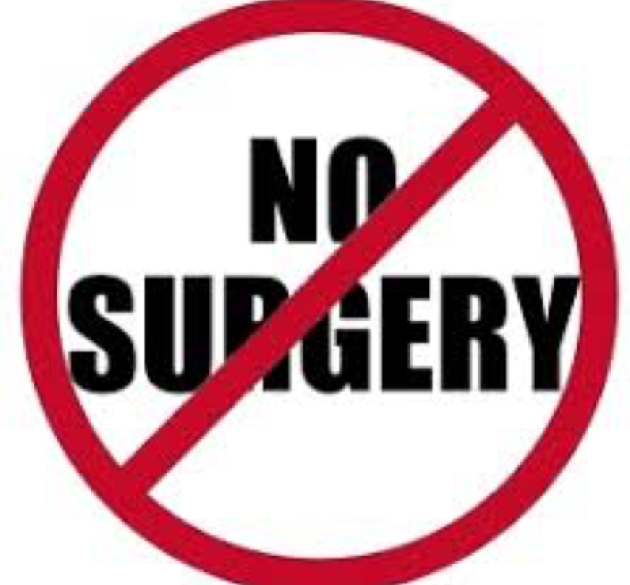 no surgery
